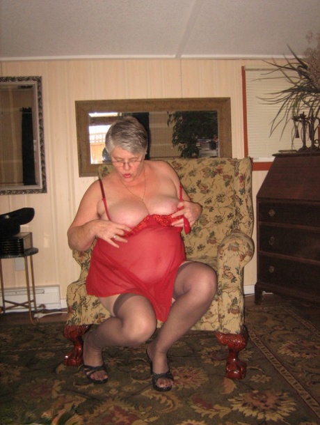 latex granny cumshot