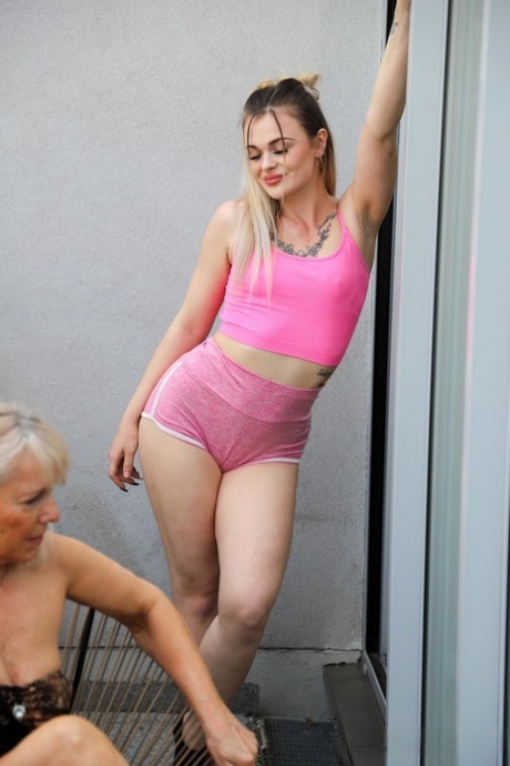 candid old woman pawg